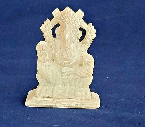 Handmade Marble Lord Ganesha Statue | Divine Ganesha Figurine for Home Decor | White Marble Spiritual Idol | Perfect Gift G6
