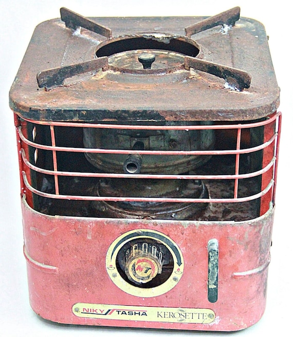 Rustic India Niky Tasha Oil Wick Stove Vintage Traditional Camping Iron Kerosette Collectible Tin Metal for Outdoor Adventure Cooking Gear