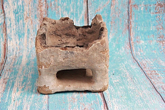 Paper Mache Incense Burner, Holy Hindu Temple Aroma Holder, Unique Cultural Burner, Vintage Handmade Incense Stand Collectible India