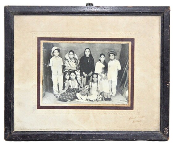 Rare Old Vintage Original Black and White Camera Photo Picture, Antique Historical Photography Decorative Art Print Collectible from India