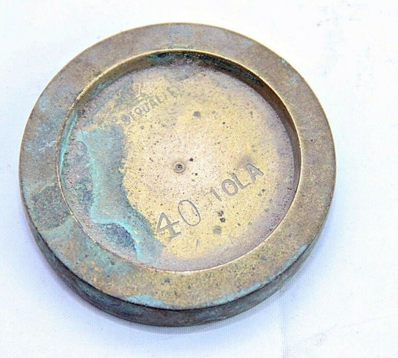 Vintage Brass Mercantile Measuring Weight Authentic Antique Indian Collectible Rare Retro Decorative Scale Weight Unique Historical Artifact