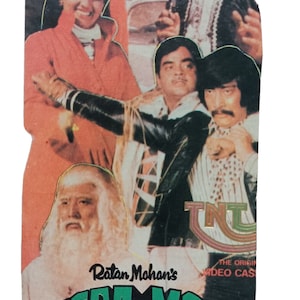 Lobby card originale con stampa litografica – Stampa cinematografica d'epoca indiana degli anni '70 / Raro cimelio di Bollywood / Poster cinematografico retrò da collezione