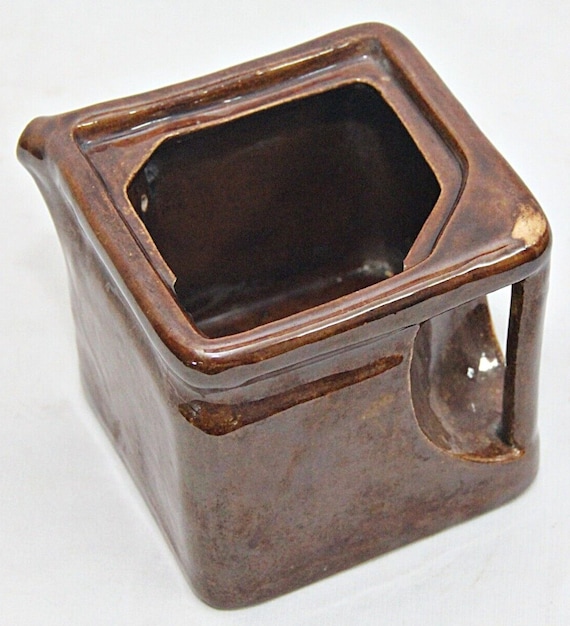 Charming Old Vintage Square Delight Ceramic Garden Water Spray Sprinkler Collectible Unique Decorative Piece for Home and Garden Enthusiasts