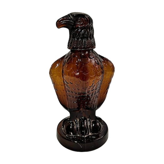 Rare Vintage Mohan Meakin Limited Amber Eagle Malt Whisky Bottle– Complete with Cap, Unique Collectible for Whisky Enthusiasts & Retro Décor