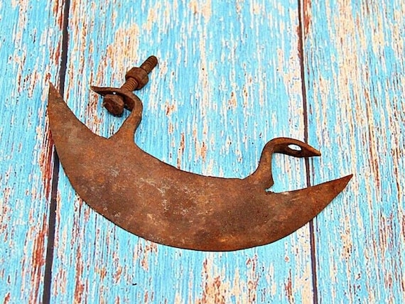 19th Century Handmade Half Moon Crescent Axe Head | Vintage No Joint Axe | Antique Collector's Tool & Historic Metalwork