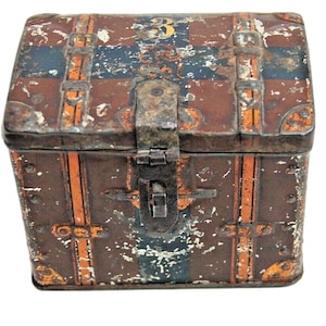 Vintage Pragjee Soorjee & Co. Tin Box: Litho Printed Storage, Germany Decor