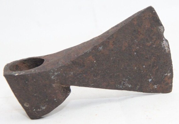 Forged in Time Vintage Indian Hand-Forged Iron Axe Head– Rustic Campfire & Kitchen Wall Art | Unique Industrial Decor Piece Rare Collectible