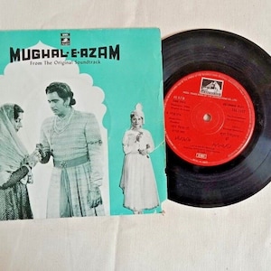 Old 45 Rpm Bollywood Movie Songs Angel Recordings Vintage Gramophone Record Unique Collectible for Music Lovers and Antique Enthusiasts