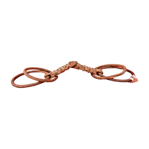 Vintage Hand-Carved Mughal Iron Horse Bridle Bit – Unique Equestrian Tack, Antique Collectible for Horse Enthusiasts, Rustic Farmhouse Decor