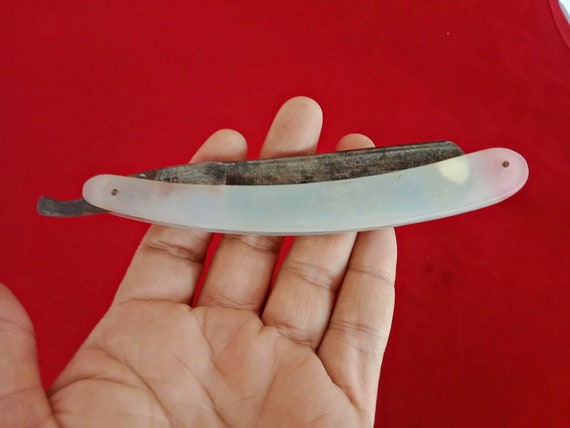 Old Vintage Empress of India Mix Brand Straight Razor Grooming Collectible - Antique Men's Shaving Tool, Unique Barber's Gem, Classic Style