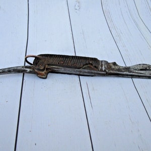 R.F.W 1963 Vintage Marinemesser - Markiert Multi-Tool mit Horngriff | Seltenes Sammler Taschenmesser (3 Werkzeuge) | Militärische Antiquitäten Erinnerungsstücke