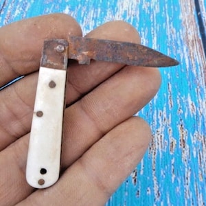 Raro coltellino tascabile in miniatura vintage degli anni '40: squisito piccolo oggetto da collezione / splendida fattura / regalo unico per appassionati e storici