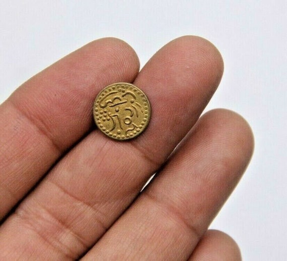 Rare Antique Brass Islamic Coin– Handmade Middle Eastern Collectible, Vintage Islamic Treasure | Tiny Historic Artifact for Coin Enthusiasts