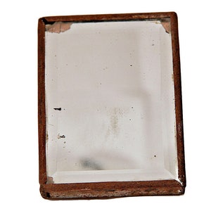 1970s Vintage Belgium Metal Framed Mirror: Retro Home Decor