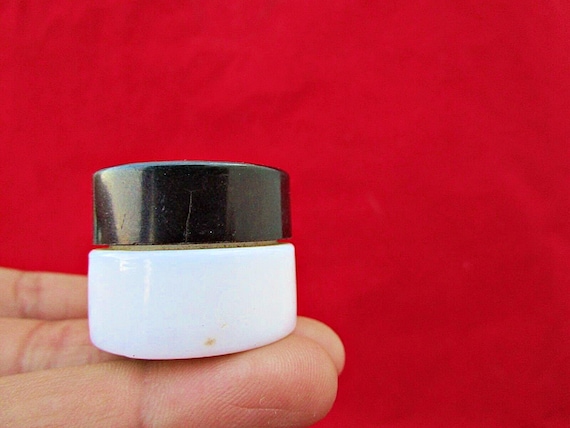 Rare Vintage Milky Glass Cold Cream Balm Bottle – Antique Apothecary Pharmacy Jar | Small Collectible Glassware | Nostalgic Ephemera & Decor
