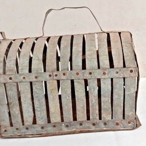 Vintage Handmade Tin Rat Trap Cage for Live Mouse Catching, Unique Craftsmanship from India, Decorative and Functional Pest Control Solution