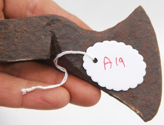 Antique Hand Forged Tribal Iron Axe Unique Historical Piece from India's Blacksmith Perfect for Collectors and Decor Enthusiasts