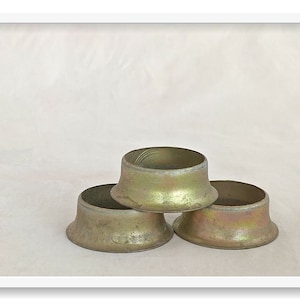 Vintage Brass Kerosene Stove Burners (Set of 3) - Made in India