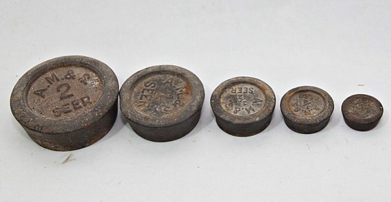 Rare Unique Old Iron Measuring Weight from India, Mercantile Antique Weight, Ideal Tool for Vintage Collectors, Historic Decor Enthusiasts