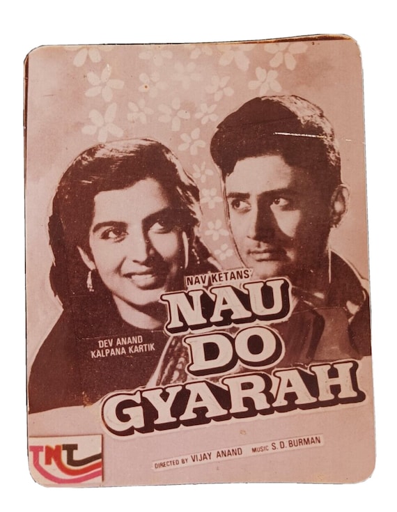 Original Indian Movie Lobby Card – Vintage Litho Print Cinema Art, Classic Bollywood Memorabilia for Film Lovers and Collectible Home Decor