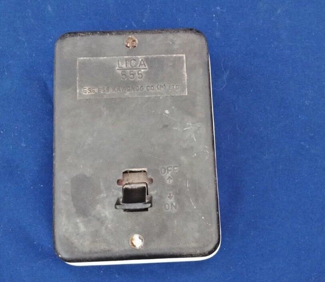 Vintage Bakelite Ceramic ON/OFF Switch Unique Power Supply Collectible ...