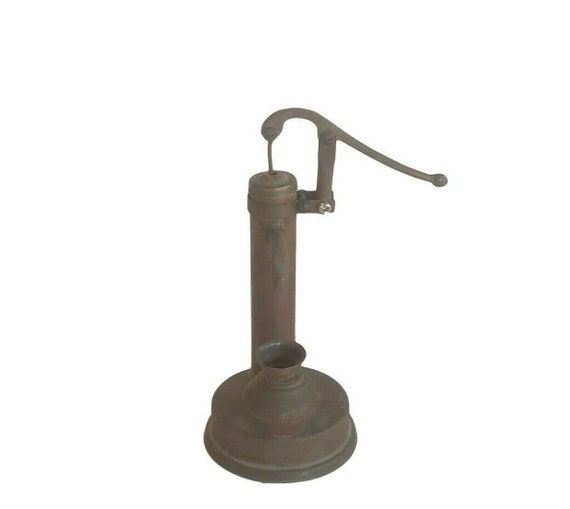 Vintage Brass Hand-Pump Model – Handcrafted Unique Toy with Rich Patina | Rare Indian Old-World Charm Decor | Antique Brass Art Collectible