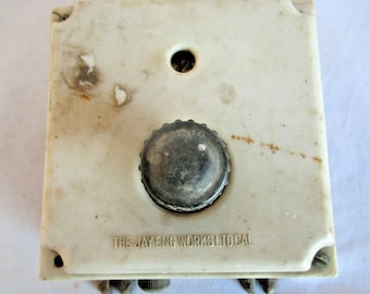 Jay Eng Works Vintage Ceiling Fan Regulator: Industrial Bakelite Decor