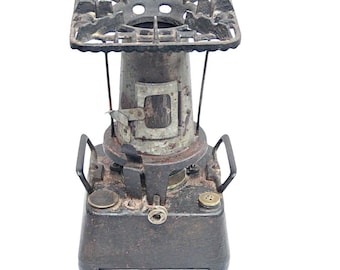 Antique Taylor & Boggis Summer Girl Stove: Rare Cast Iron Camping
