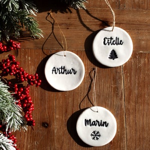 Personalized porcelain hanging decoration
