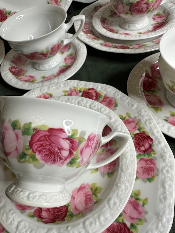 Antique Rosenthal Maria Cäcilie Tea Trio Set: Floral Porcelain - Etsy