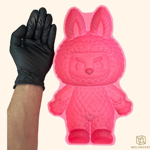 XXL Labubu Plush Cake Silicone Mold - Food Grade & Easy to Demold