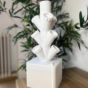 Modular 3D Printed Hydroponic Tower – Compact, Expandable & Easy to Assemble