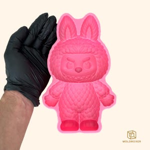 XL Labubu Plush Silicone Mold - Food Grade & Easy to Demold