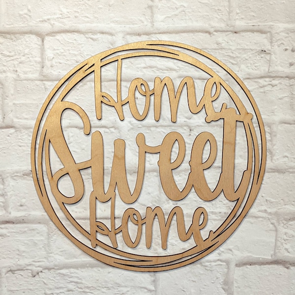 Home Sweet Home set - Various Sizes - Wooden Blanks- Wooden Shapes - laser cut shape