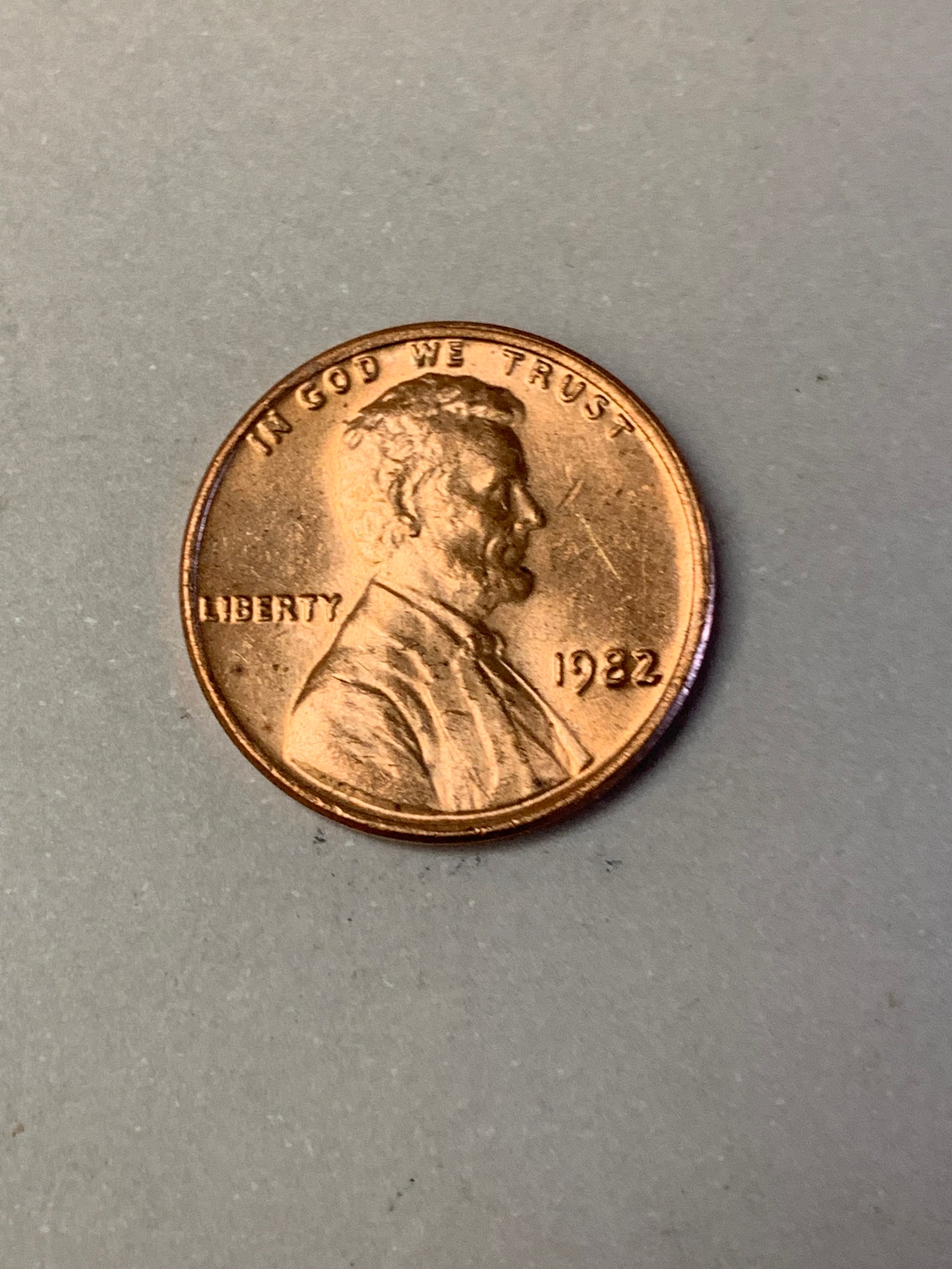 1982 Small Date Copper Penny Etsy