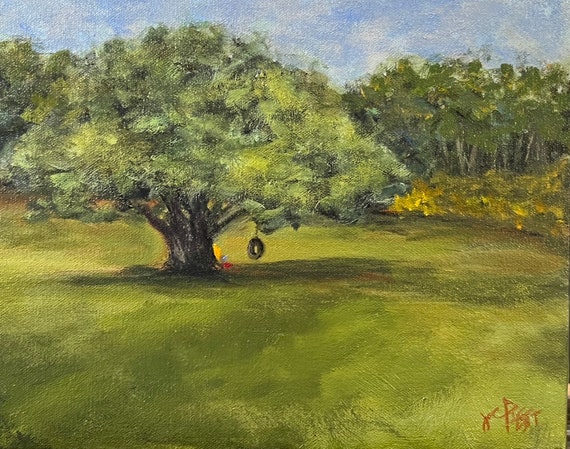 The Meet-Up Place - 8x10 oil