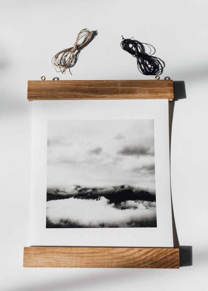 Canvas Print & Wooden Hanger SET Art Set Print Hanger Etsy