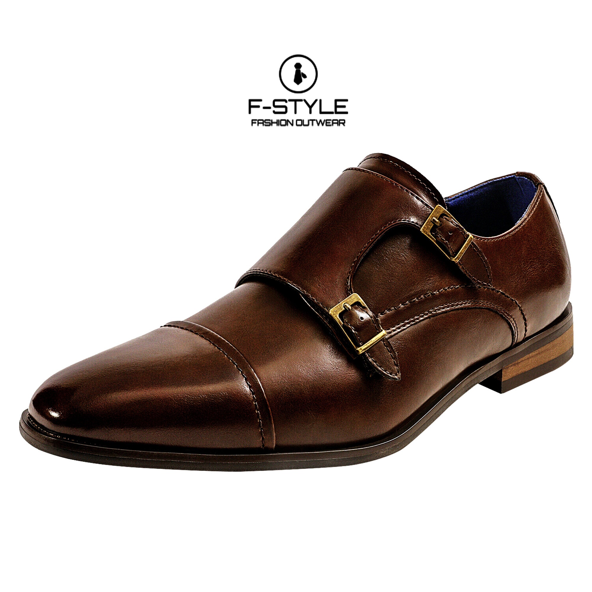 Brown Men's Dress Shoes Formal Slip-on 