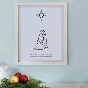 FERIENVERKAUF! Star Bright Manger Digital Download Bildgröße und Kartengröße
