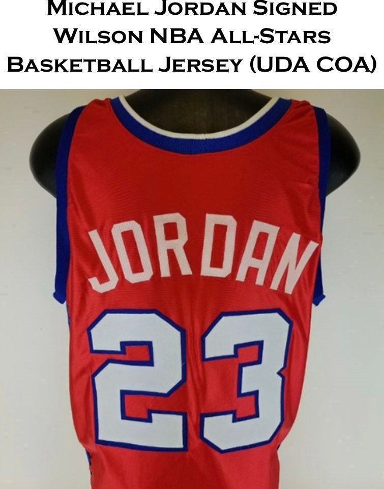 Michael Jordan Signed Pair of Air Jordan Basketball Shoes with Display Case  (Beckett & UDA)