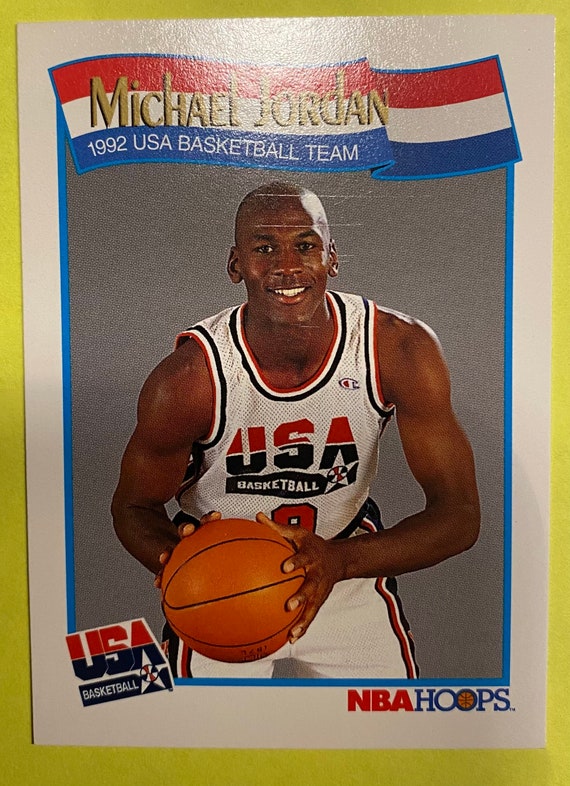 1991-92 NBA Hoops #55 Michael Jordan Team USA Olympic Basketball Card