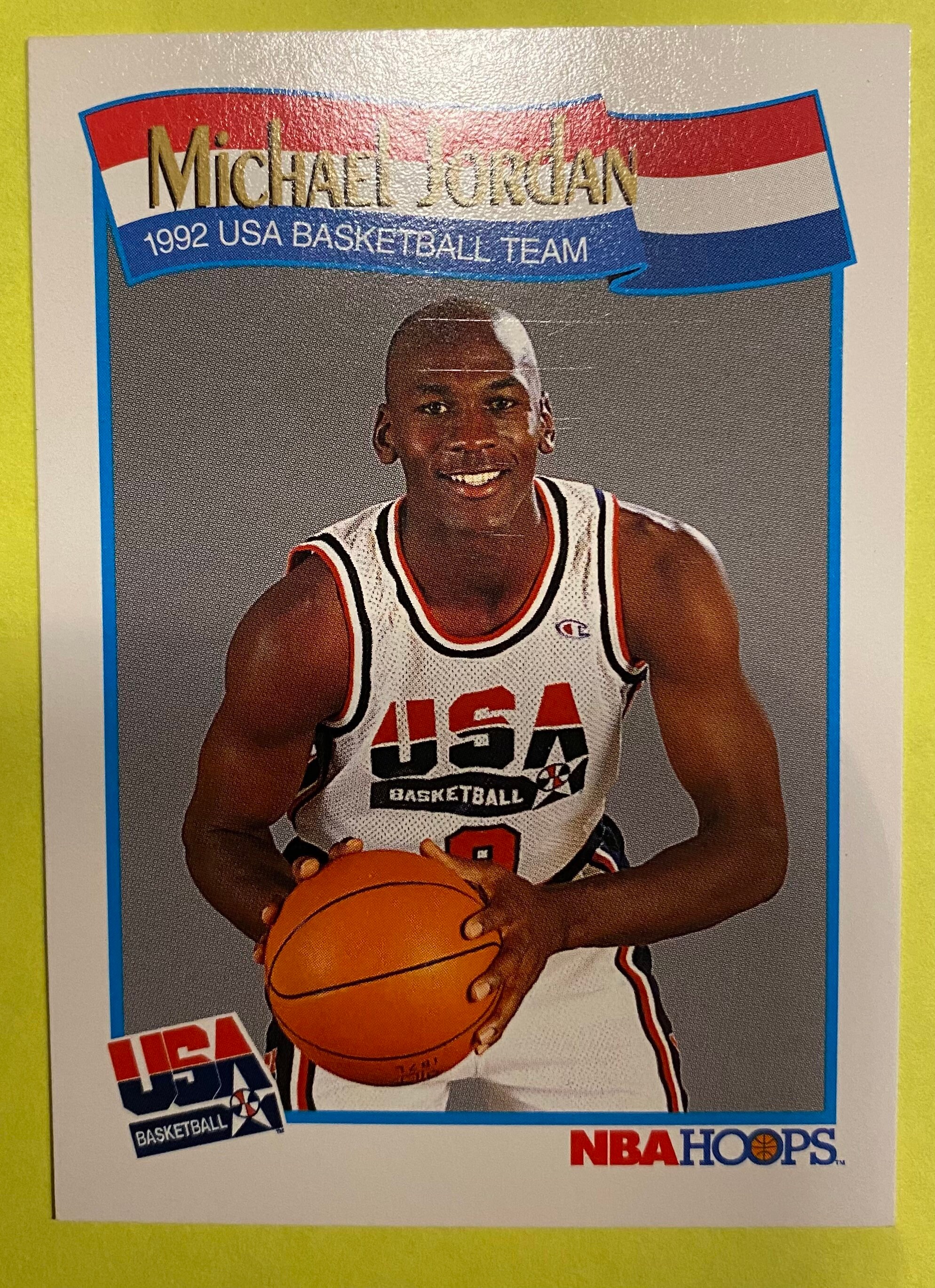 Michael Jordan 1991-92 NBA Hoops USA Card #579 MINT