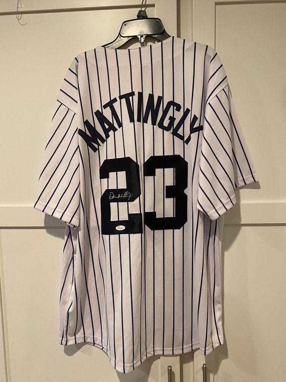 Don Mattingly #23 AUTOGRAPHED New York Yankees Home Pinstripe Jersey JSA/COA
