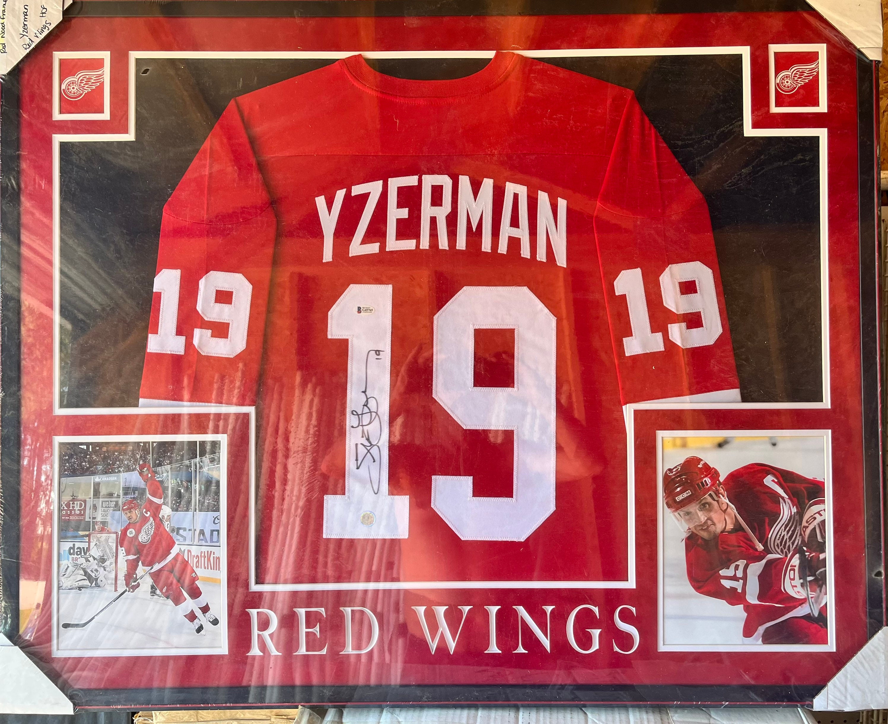 STEVE YZERMAN SIGNED GAME WORN JERSEY - collectibles - by owner