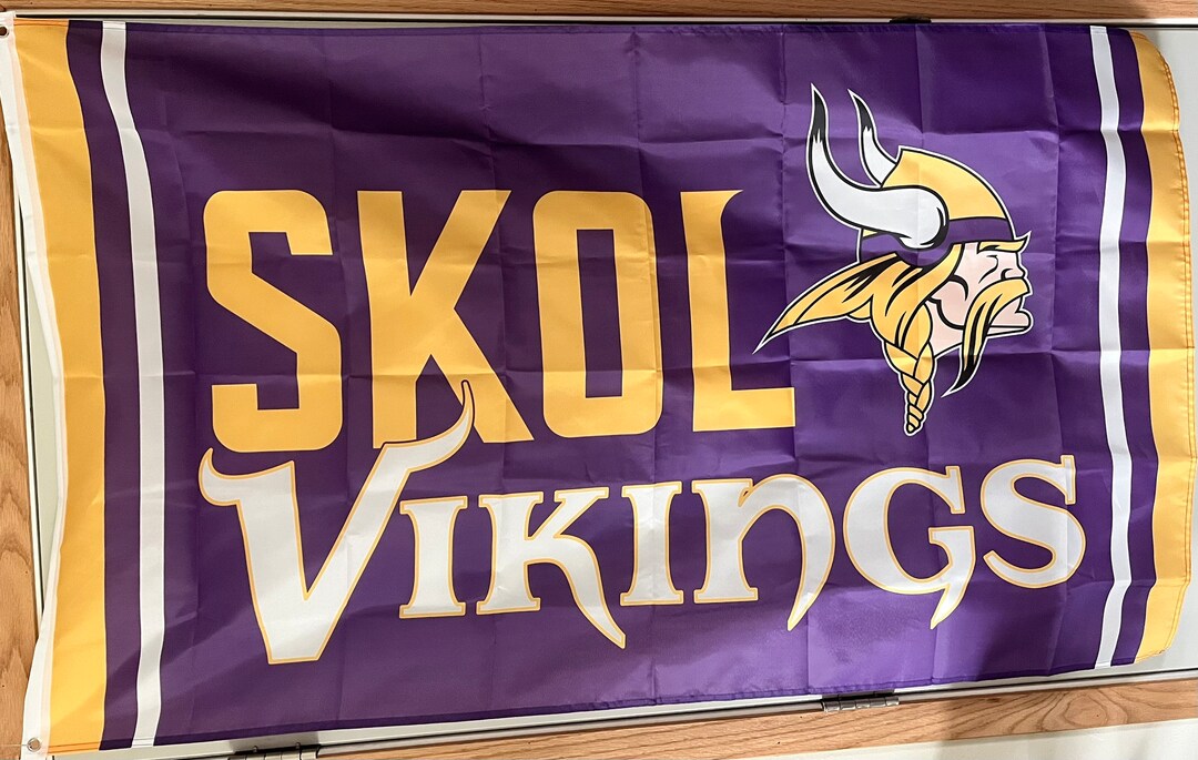 Minnesota Vikings SKOL 3x5 Flags - Etsy