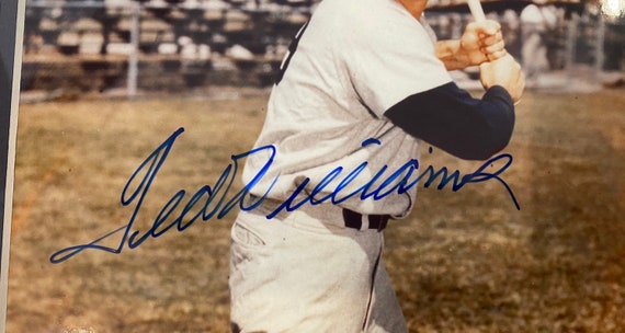 The Finest Ted Williams Hall Of Fame 1966 #9 Signed Boston Red