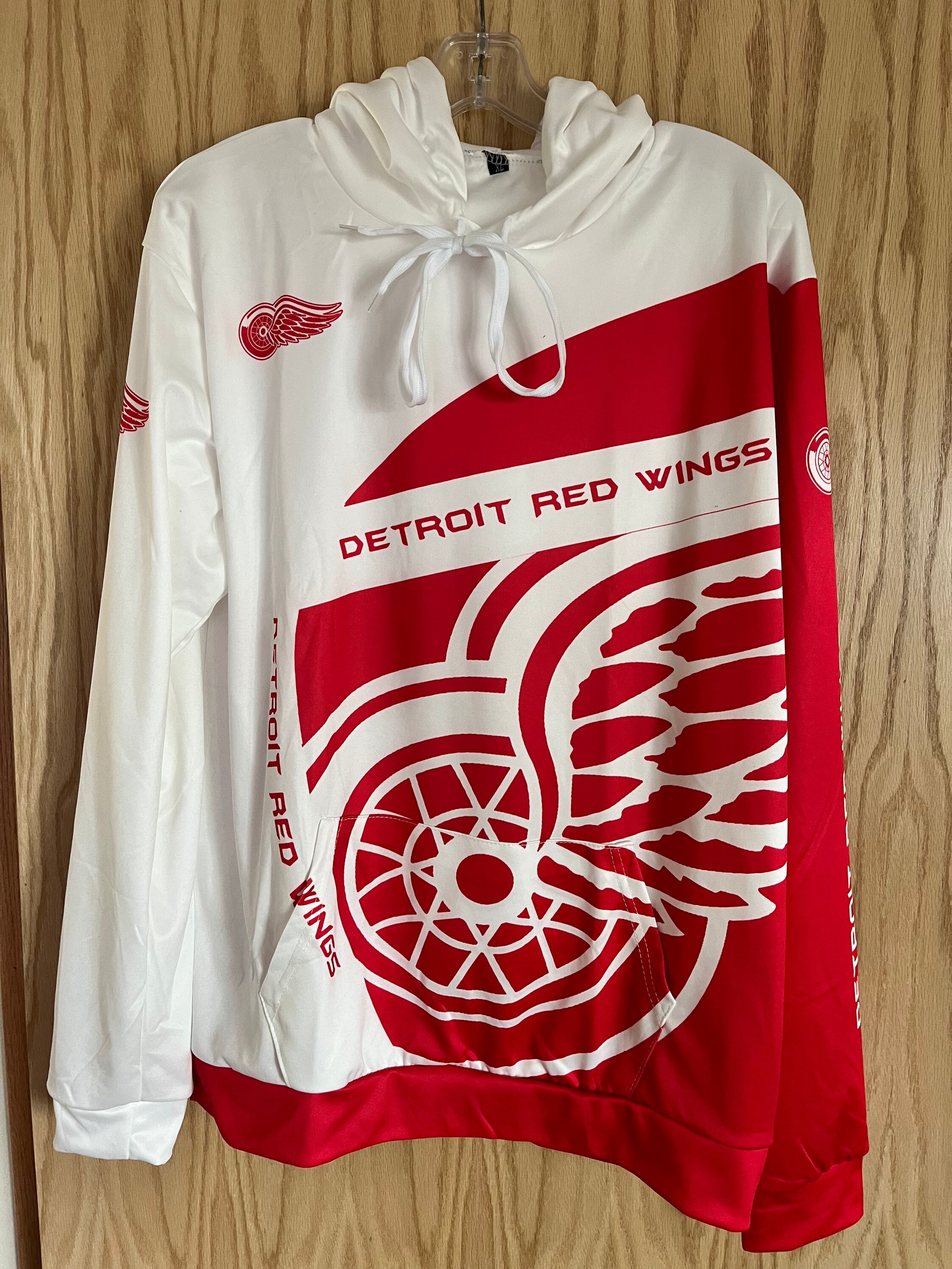 Detroit Red Wings CCM Jersey Pullover Hoodie - Red