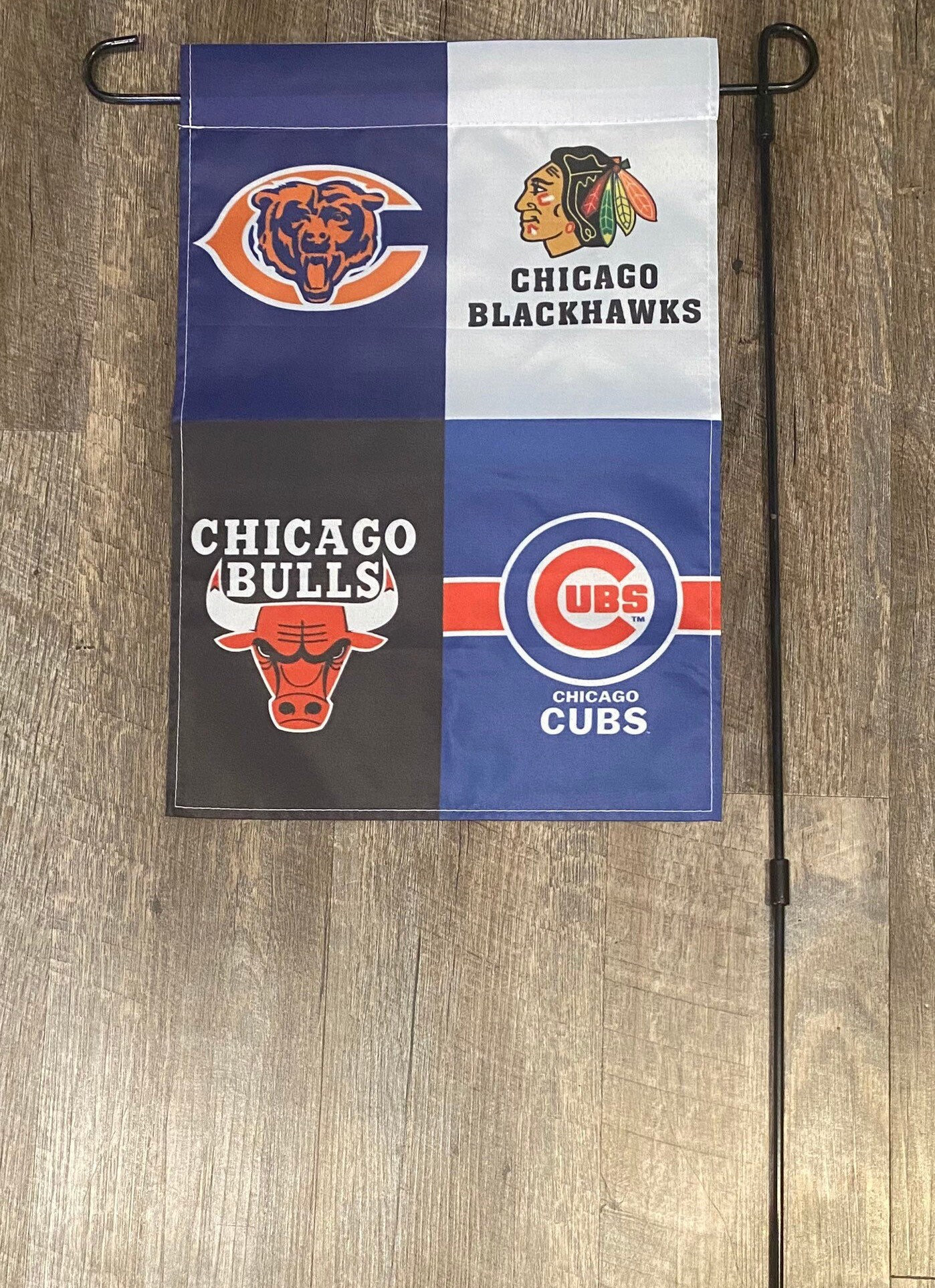 Chicago Sports Logos Combined Cubs, Bulls, Bears Blackhawks - Pick A Size