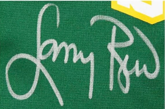 Larry Bird Autographed Boston Celtics Mitchell and Ness Warm Up
