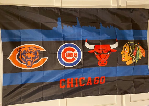 Original chicago sports teams Bears Bulls Cubs and Blackhawks